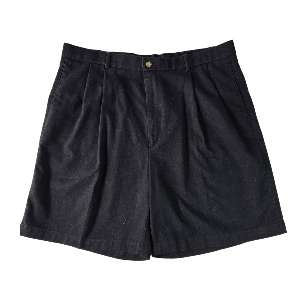 Haggar Men's Black Denim Shorts - 38